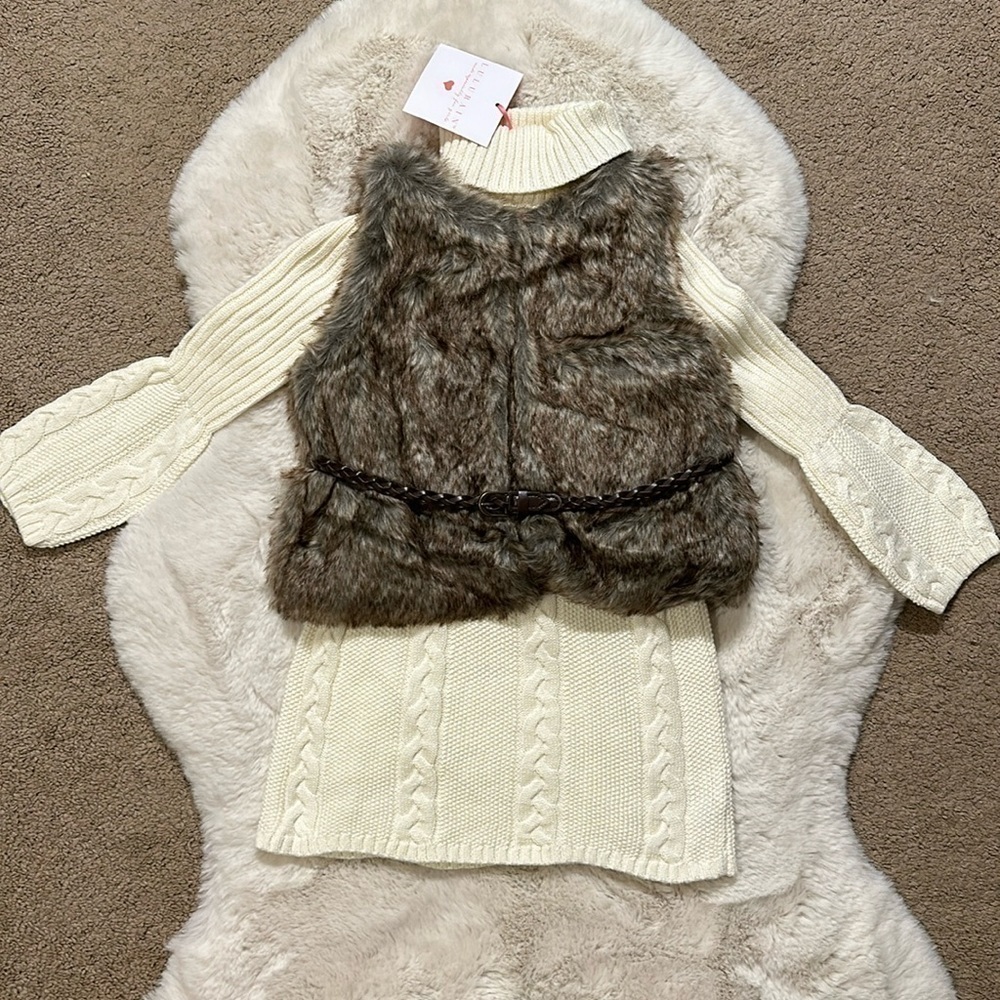 Girls Dress And Vest size 5